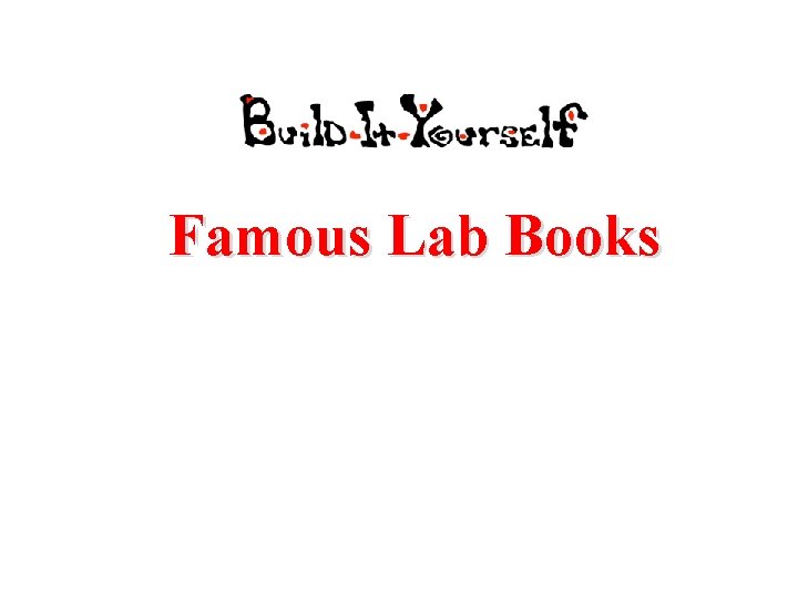Famous Lab Books 