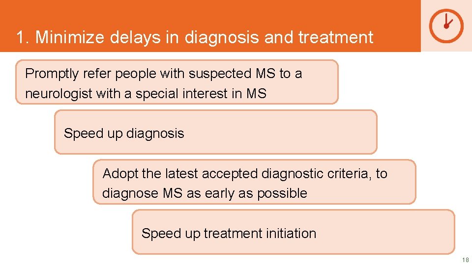 DRAFT SLIDES 1. Minimize delays in diagnosis and treatment Promptly refer people with suspected