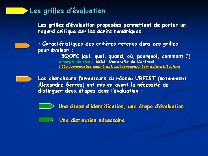 Les grilles d’évaluation proposées permettent de porter un regard critique sur les écrits numériques.
