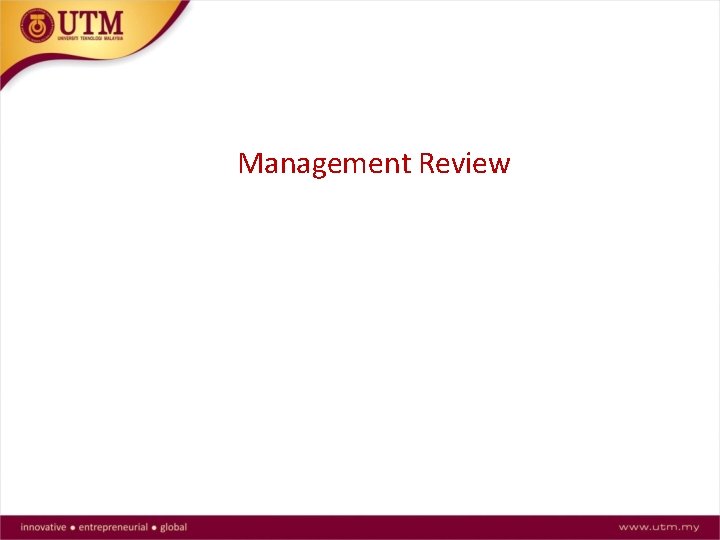 Management Review 