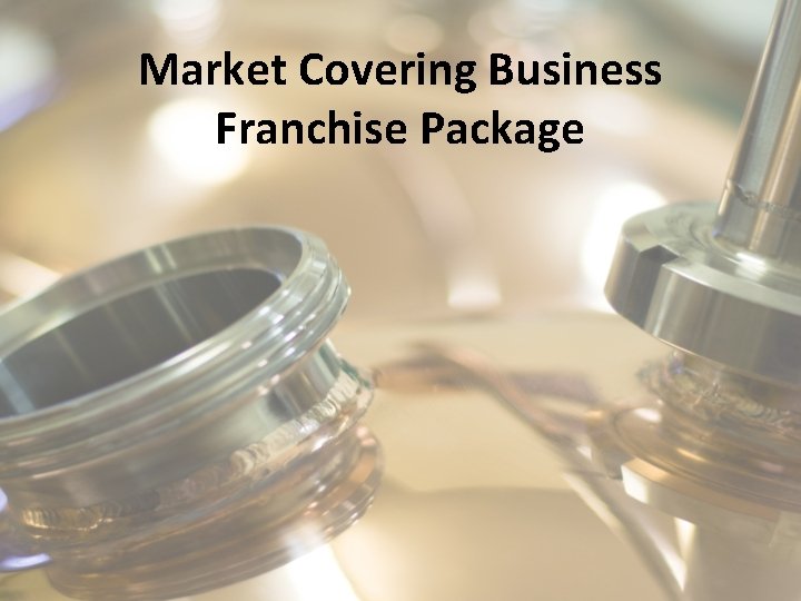 Market Covering Business Franchise Package 