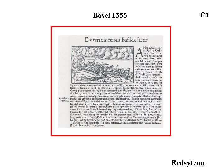 Basel 1356 C 1 Erdsyteme 