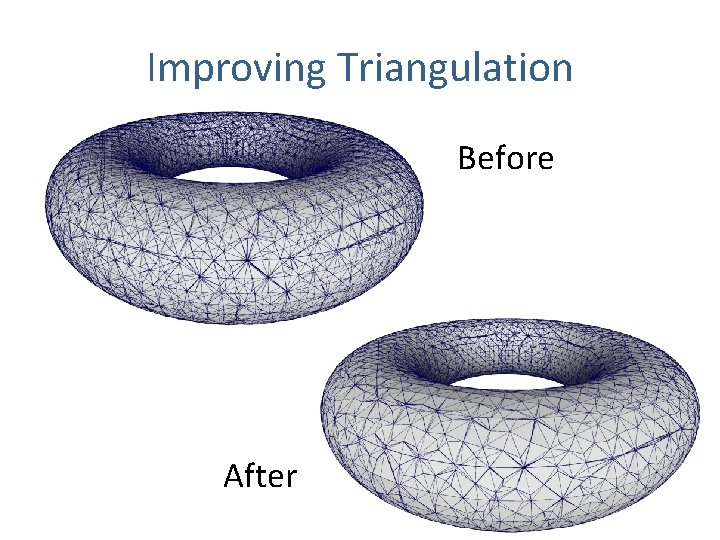 Improving Triangulation Before After 