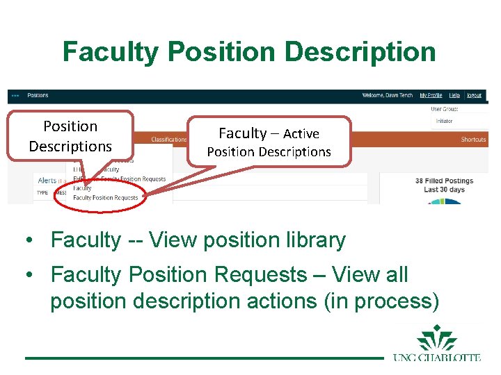 Faculty Position Descriptions Faculty – Active Position Descriptions • Faculty -- View position library