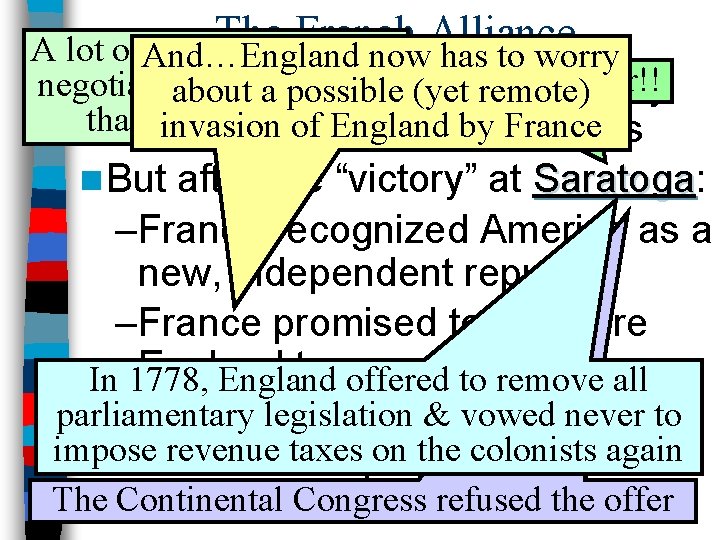 The French Alliance A lot of. And…England these points were now has to worry