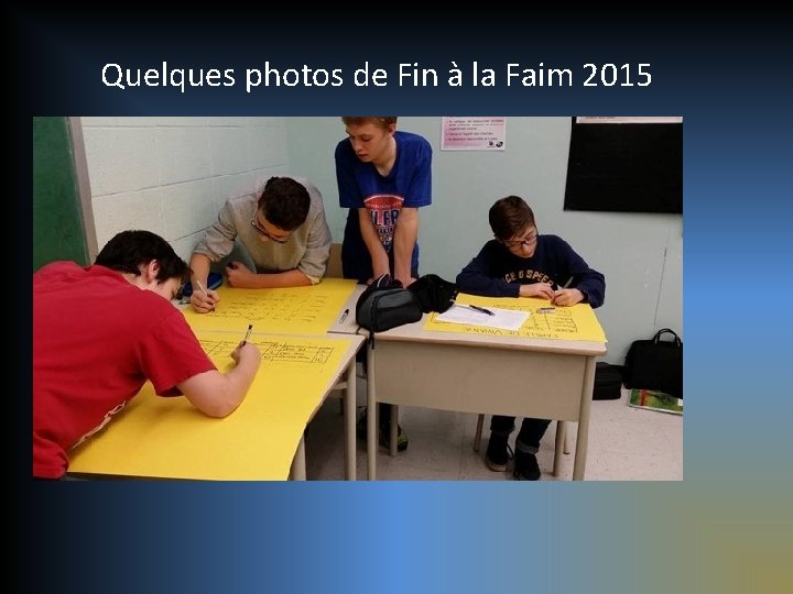 Quelques photos de Fin à la Faim 2015 