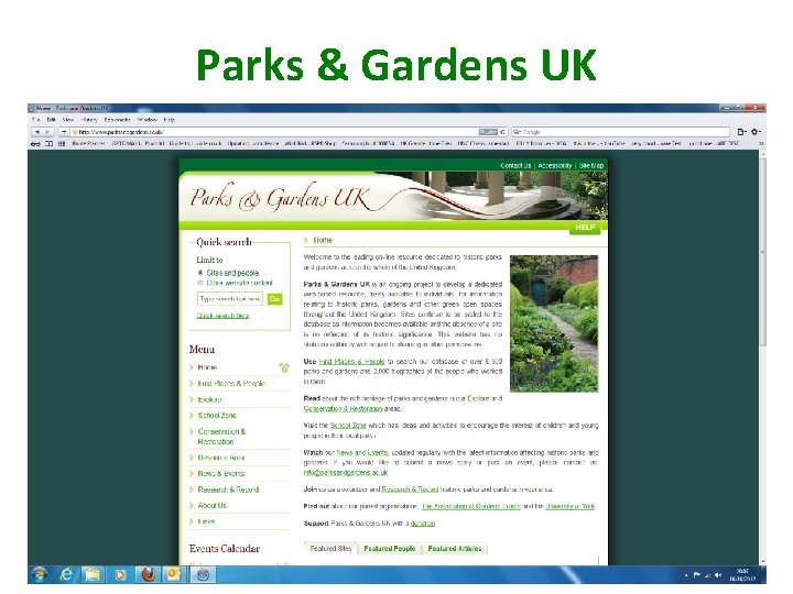 Parks & Gardens UK 