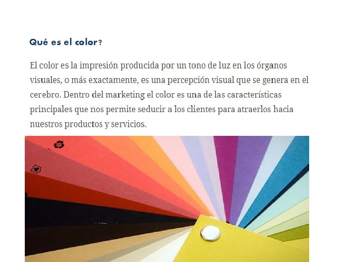 Qué es el color? Qué es el color?