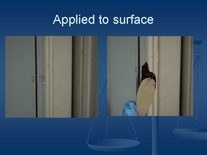 Applied to surface 