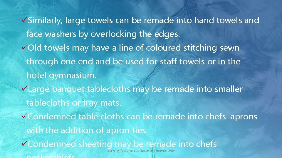 üSimilarly, large towels can be remade into hand towels and face washers by overlocking