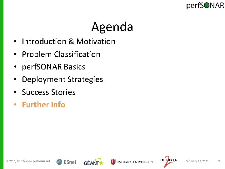 Agenda • • • Introduction & Motivation Problem Classification perf. SONAR Basics Deployment Strategies