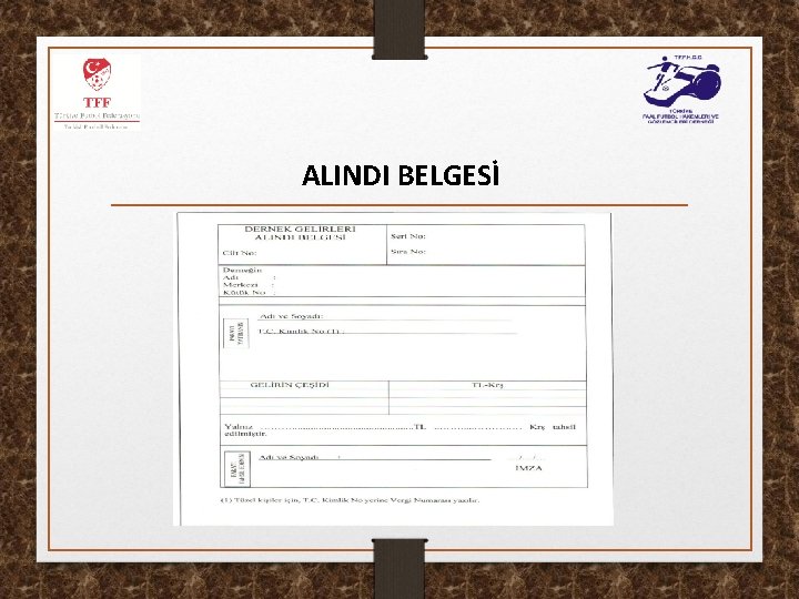 ALINDI BELGESİ 