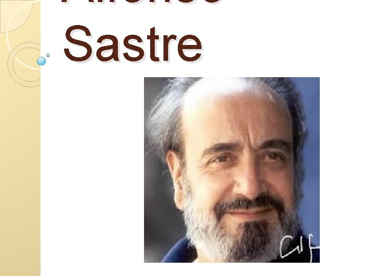 Alfonso Sastre 