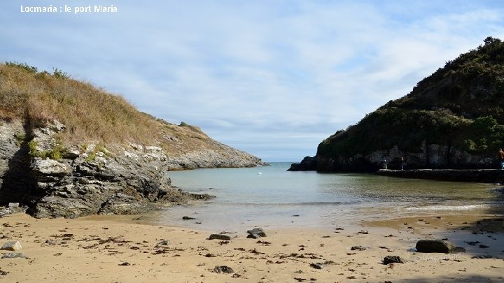 Locmaria : le port Maria Vue sur la pointe du Pouldon, de la pointe