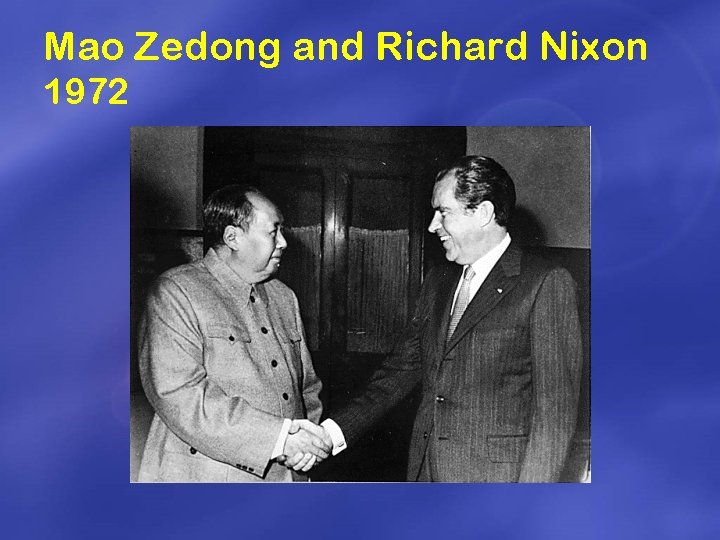 Mao Zedong and Richard Nixon 1972 