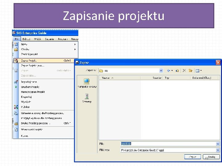 Zapisanie projektu 48 