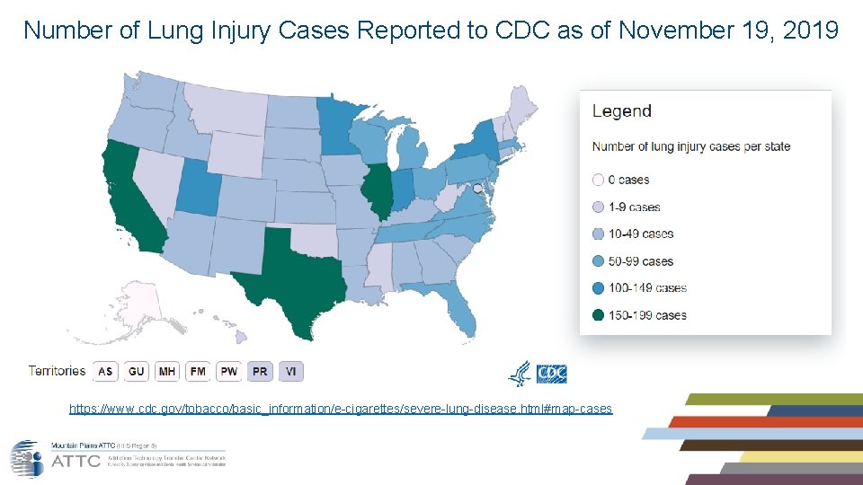 Number of Lung Injury Cases Reported to CDC as of November 19, 2019 https: