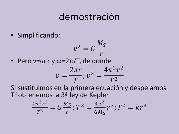 demostración • 