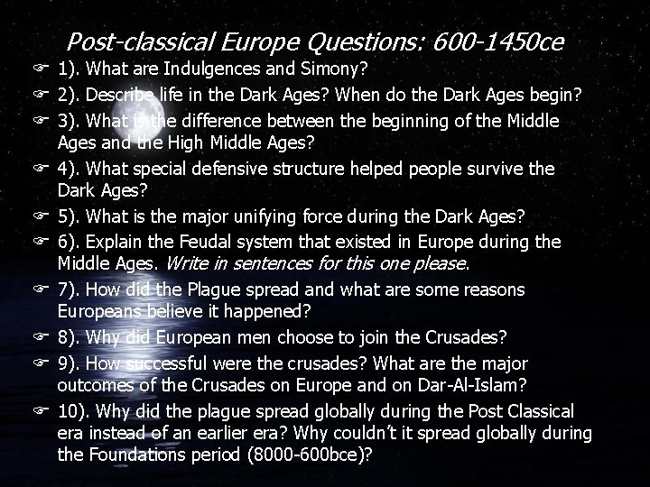 Post-classical Europe Questions: 600 -1450 ce F 1). What are Indulgences and Simony? F Post-classical Europe Questions: 600 -1450 ce F 1). What are Indulgences and Simony? F