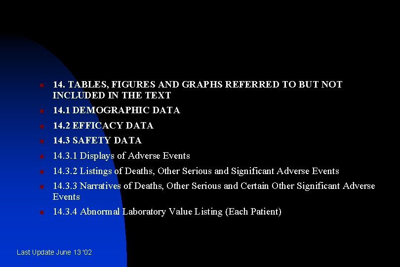 n 14. TABLES, FIGURES AND GRAPHS REFERRED TO BUT NOT INCLUDED IN THE TEXT