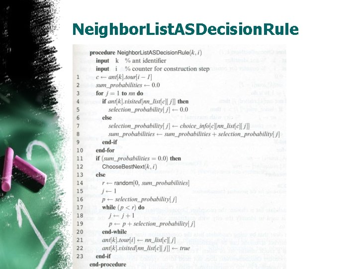 Neighbor. List. ASDecision. Rule 