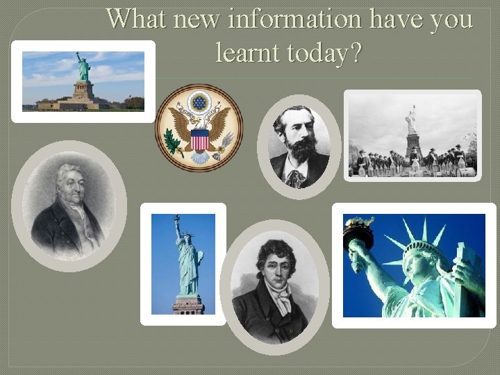 What new information have you learnt today? 