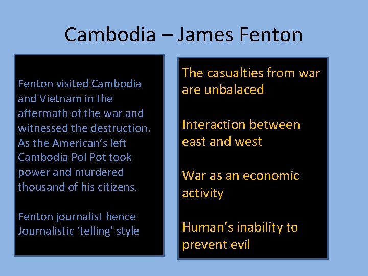 Cambodia – James Fenton visited Cambodia and Vietnam in the aftermath of the war