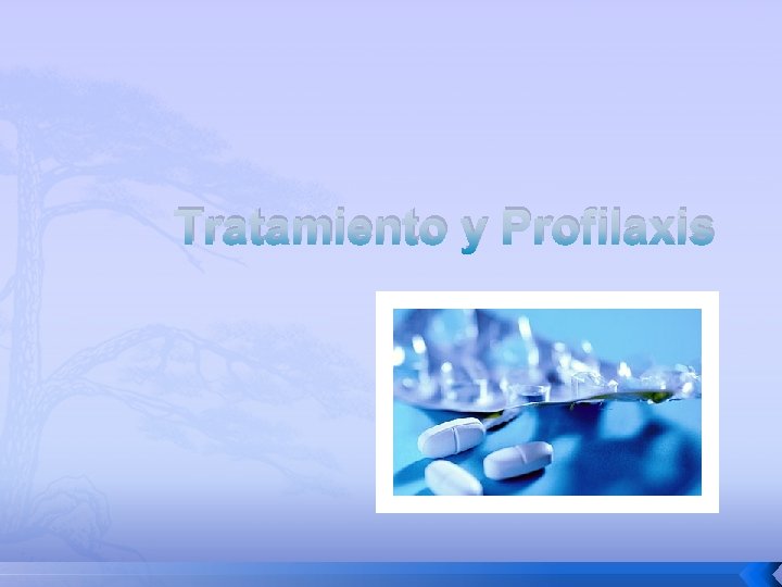 Tratamiento y Profilaxis Tratamiento y Profilaxis