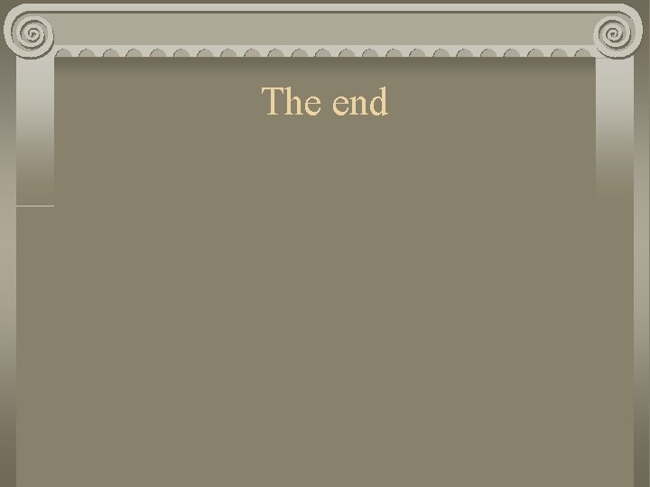 The end 