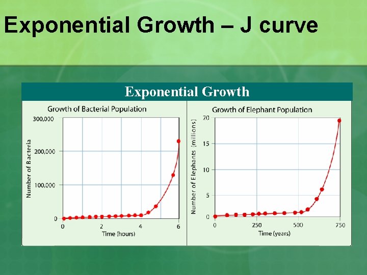 Exponential Growth – J curve Exponential Growth 
