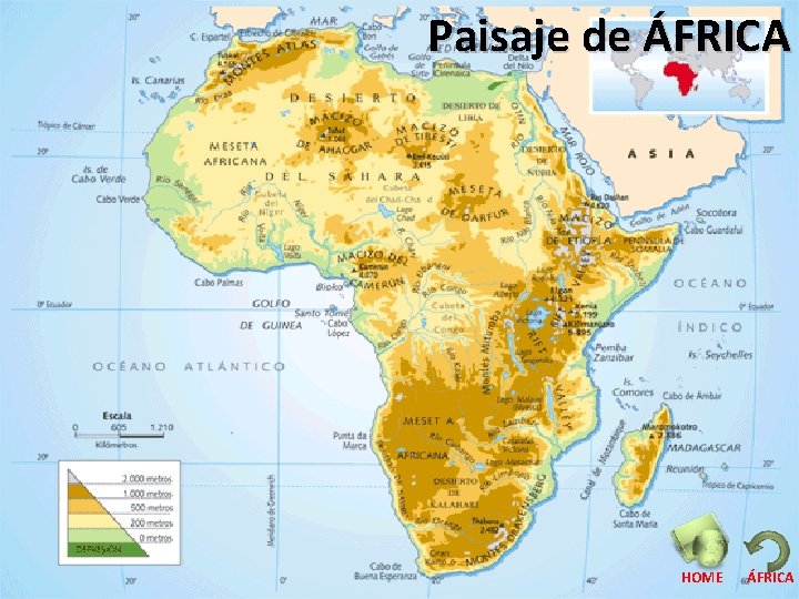 Paisaje de ÁFRICA HOME ÁFRICA 