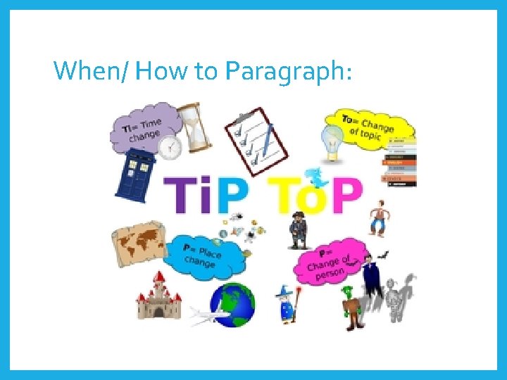 When/ How to Paragraph: When/ How to Paragraph:
