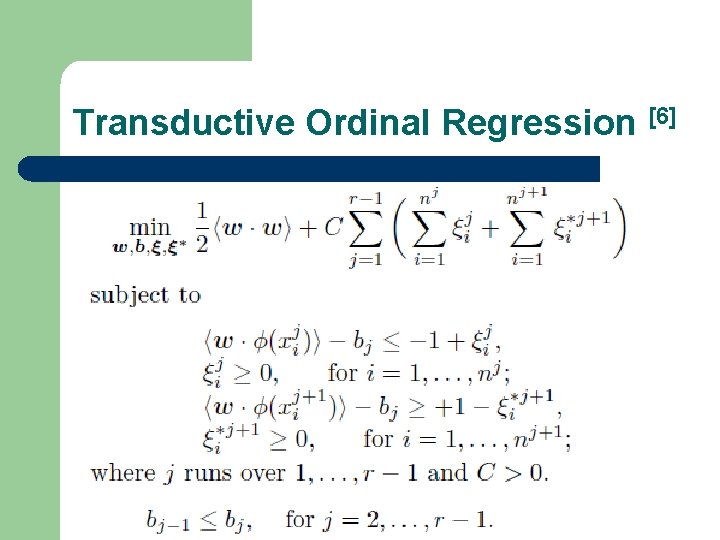Transductive Ordinal Regression [6] 