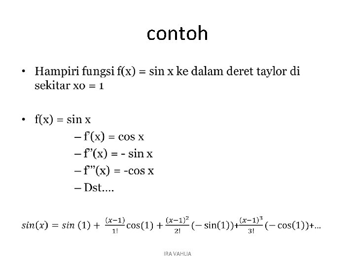 contoh • IRA VAHLIA 