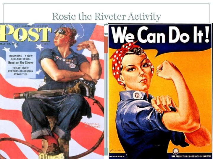 Rosie the Riveter Activity 