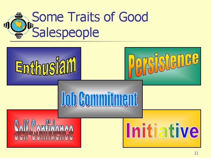 Some Traits of Good Salespeople 11 