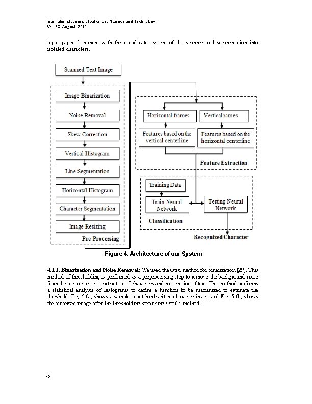 International Journal of Advanced Science and Technology Vol. 33, August, 2011 input paper document