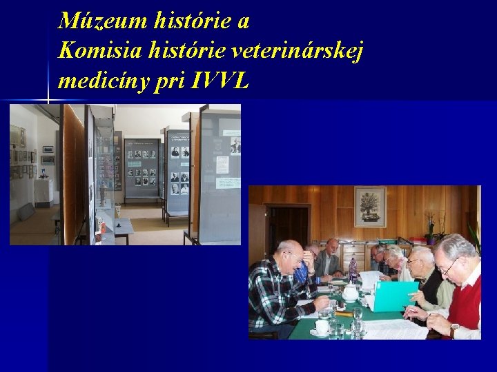 Múzeum histórie a Komisia histórie veterinárskej medicíny pri IVVL 