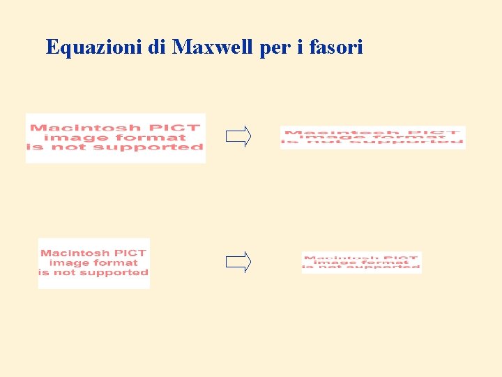 Equazioni di Maxwell per i fasori 