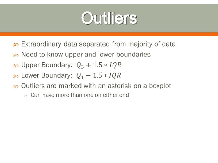 Outliers 