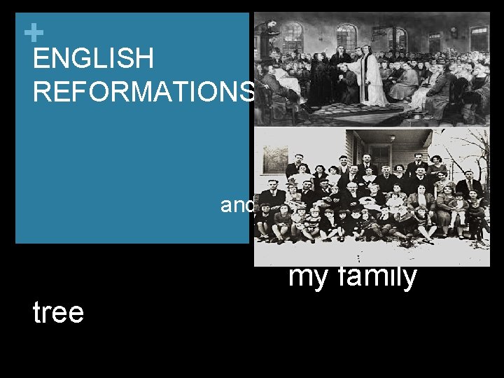 + ENGLISH REFORMATIONS and my family tree 