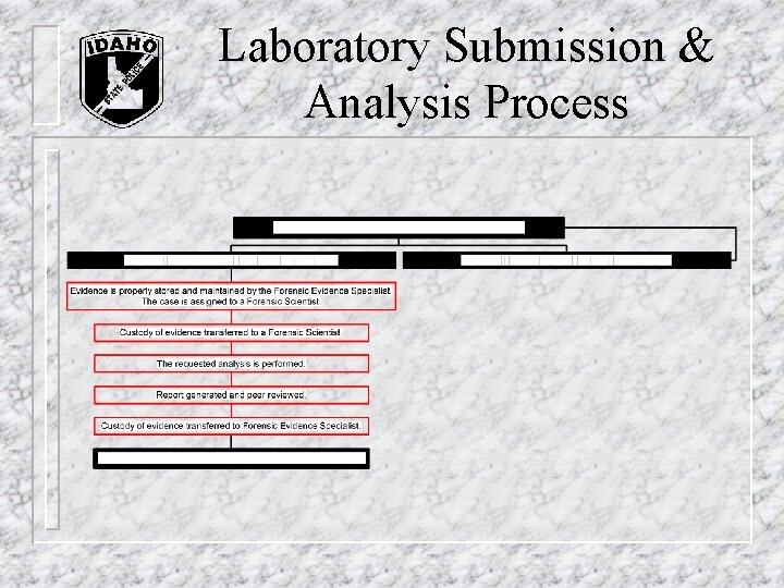 Laboratory Submission & Analysis Process Laboratory Submission & Analysis Process