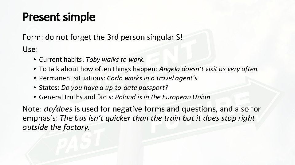 L 1 Grammar Unit 1 present time Please