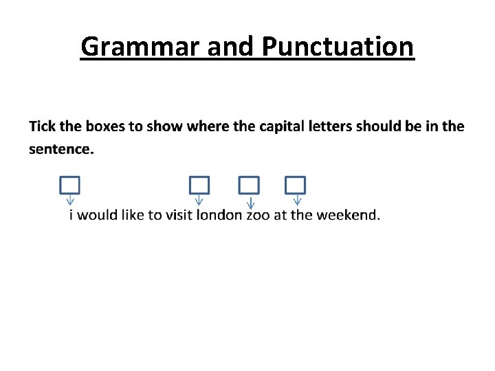 Grammar and Punctuation 