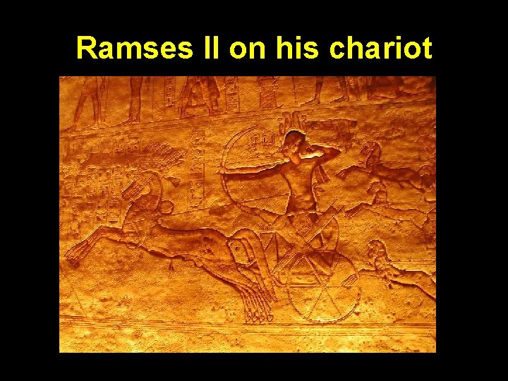 Ramses II on his chariot x 