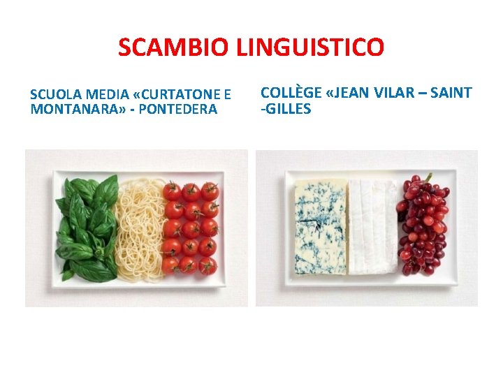 SCAMBIO LINGUISTICO SCUOLA MEDIA «CURTATONE E MONTANARA» - PONTEDERA COLLÈGE «JEAN VILAR – SAINT