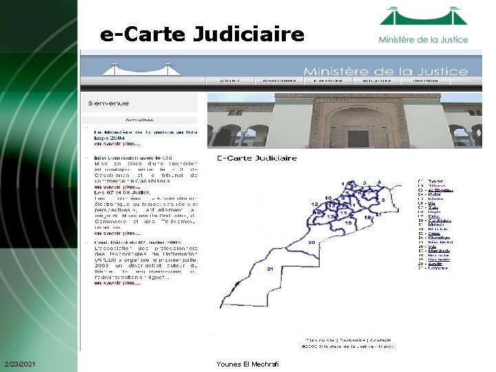  e-Carte Judiciaire 2/23/2021 Younes El Mechrafi 