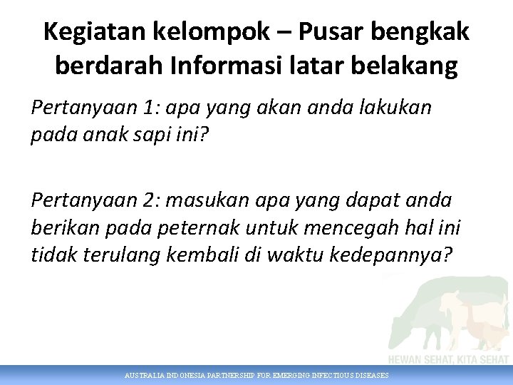 Kegiatan kelompok – Pusar bengkak berdarah Informasi latar belakang Pertanyaan 1: apa yang akan