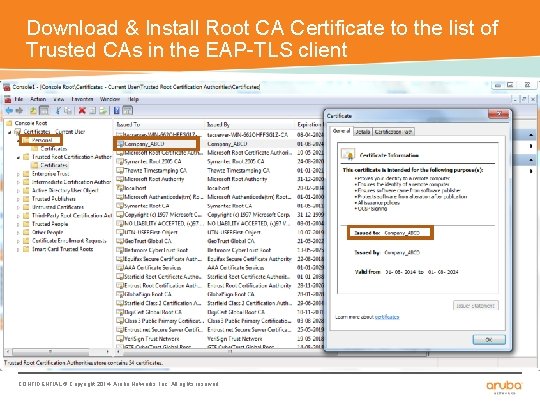 Download & Install Root CA Certificate to the list of Trusted CAs in the