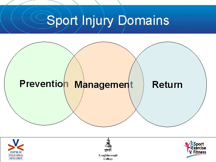 Sport Injury Domains Prevention Management Return 